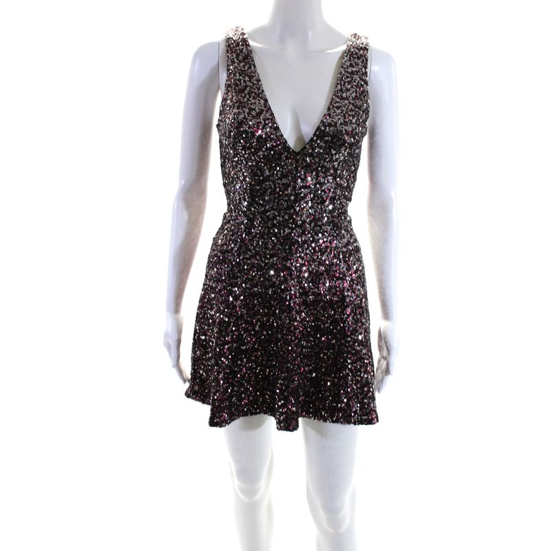 Slate & Willow Womens Red Sequin Shimmy Dress Red Size 0 10438403